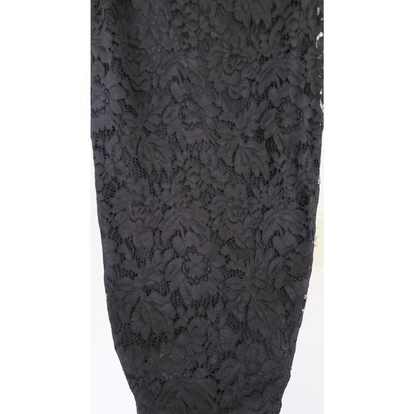 AX Paris Women's Black Lace Bodycon Sleeveless Midi Dress. Size 8 - Picture 10 of 13